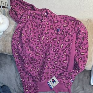 Champion Women's Leopard Print hoodie nwt